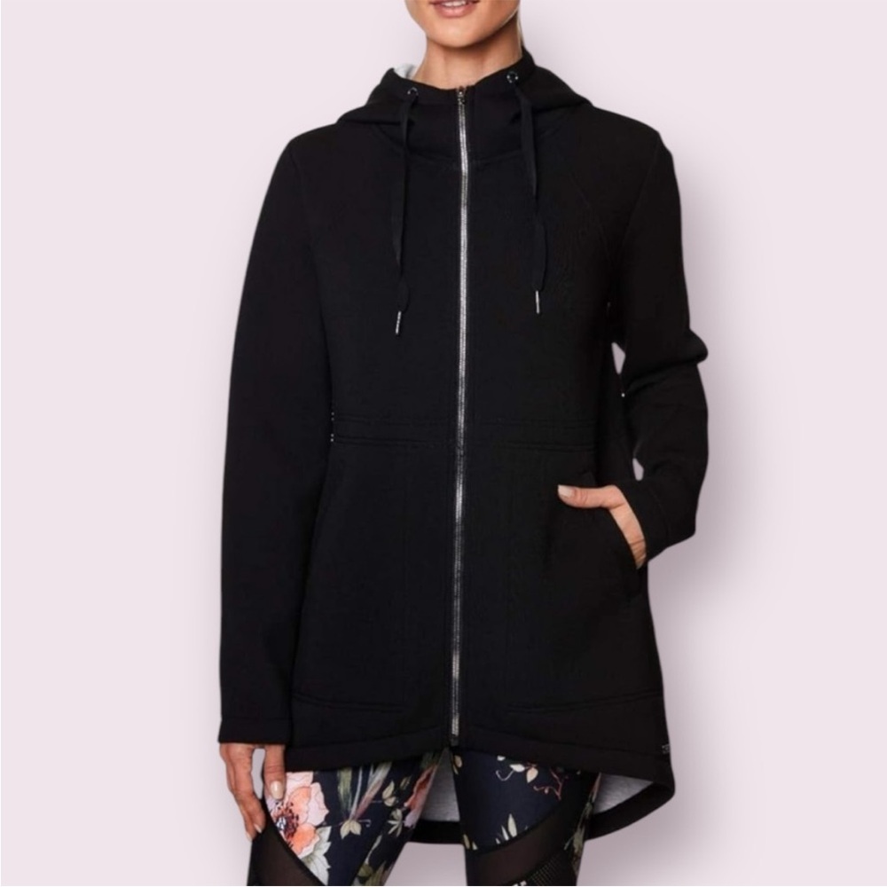 Betsey Johnson Black Hooded Jacket